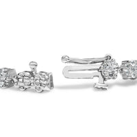 14K White Gold Round Diamond Bracelet (2.00 cttw, H-I Color, I1-I2 Clarity)