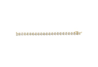 14K Yellow Gold 10 1/2 Cttw Diamond Tapered Baguette Sunburst Link Bracelet (H-I Color, SI1-SI2 Clarity) - Size 7.25