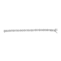 14K White Gold 9.0 Cttw Princess and Baguette Diamond Geometrical Style Link Bracelet (G-H Color, VS1-VS2 Clarity) - 7