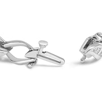 Platinum 2 1/5 Cttw Baguette Diamond Channel Link Bracelet (H-I Color, SI1-SI2 Clarity) - 7