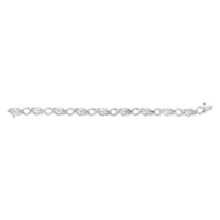 Platinum 2 1/5 Cttw Baguette Diamond Channel Link Bracelet (H-I Color, SI1-SI2 Clarity) - 7