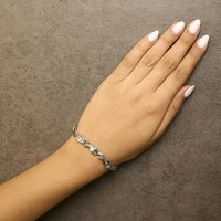 Platinum 2 1/5 Cttw Baguette Diamond Channel Link Bracelet (H-I Color, SI1-SI2 Clarity) - 7