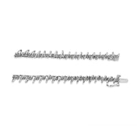 .925 Sterling Silver 1/4 cttw Miracle Set Diamond S Curve Link Bracelet (I-J Color, I3 Clarity) -7
