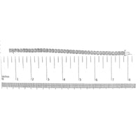 10k White Gold 2 cttw Diamond Fan-Shaped Link Tennis Bracelet (I-J Clarity, I3 Color) - Size 7.25