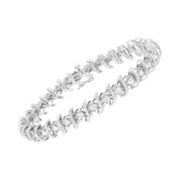 .925 Sterling Silver 3 cttw Diamond 