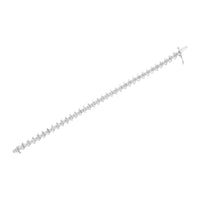 .925 Sterling Silver 1 cttw Prong-Set Diamond Link Bracelet (I-J, I1-I2) - 7.25