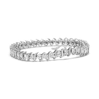 .925 Sterling Silver 4.00 Cttw Round-Cut Diamond 