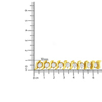 14K Yellow Gold Plated .925 Sterling Silver 4.00 cttw Prong-Set Round-Cut Diamond S-Curve Link Bracelet (K-L color, I2-I3 clarity) - 7.25