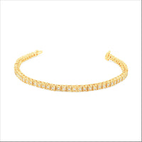 .925 Sterling Silver 1.0 Cttw Diamond Square Frame Miracle-Set Tennis Bracelet (I-J Color, I3 Clarity) - 8