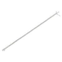 .925 Sterling Silver 1.0 Cttw Diamond Illusion-Set Miracle Plate Tennis Bracelet (I-J Color, I3 Clarity) - 7