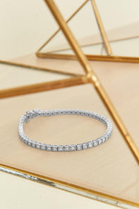 .925 Sterling Silver 1/2 Cttw Diamond Illusion-Set Miracle Plate Tennis Bracelet (I-J Color, I3 Clarity) - 7