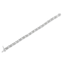 .925 Sterling Silver 1.0 Cttw Diamond Heart & X-Link 7