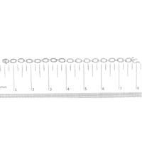 .925 Sterling Silver 1/2 Cttw Diamond   Oval Link Bracelet (I-J Color, I3 Clarity) -  Size 7.25
