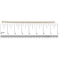 14K Yellow Gold Plated .925 Sterling Silver 1.0 Cttw Miracle Set Diamond Milgrain Link Tennis Bracelet (I-J Color, I2-I3 Clarity) - 7