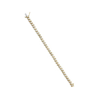 10K Yellow Gold Plated .925 Sterling Silver 5.00 Cttw Diamond S-Link Bracelet (K-L Color, I2-I3 Clarity) Size 7.25