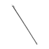 .925 Sterling Silver 1/4 Cttw Treated Black Diamond Tennis 7