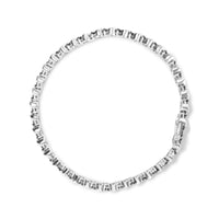 .925 Sterling Silver 1/4 Cttw Treated Black Diamond Tennis 7