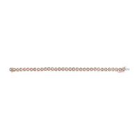 .925 Sterling Silver 1/10 Cttw Diamond Open Circle Wheel Link 7