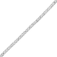 .925 Sterling Silver 1-1/10 Cttw Baguette Diamond Channel Set Link Tennis Bracelet (H-I Color, I2-I3 Clarity) - 7