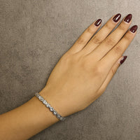.925 Sterling Silver 1/4 Cttw Miracle Set Diamond 
