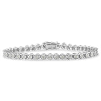 .925 Sterling Silver 1.0 Cttw Diamond Miracle-Set 7