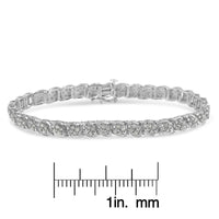 Sterling Silver Diamond Link Bracelet (2 cttw, I-J Color, I3 Clarity)