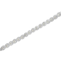 .925 Sterling Silver 2 cttw Miracle Plate Set Diamond Spiral Link Bracelet (I-J Color, I3 Clarity) -7