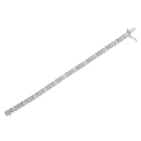 .925 Sterling Silver 2.0 cttw Diamond 2 Row X-Link Bracelet (I-J Color, I3 Clarity) -7