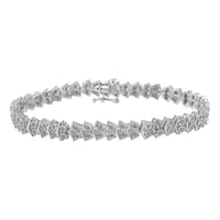 .925 Sterling Silver 1.0 cttw Diamond 