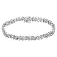 .925 Sterling Silver 1.0 cttw Diamond 