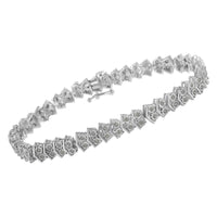 .925 Sterling Silver 1.0 cttw Diamond 