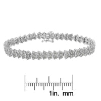 .925 Sterling Silver 1.0 cttw Diamond 