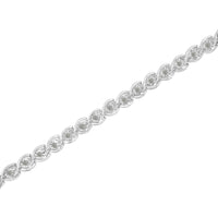 .925 Sterling Silver 1/2 Cttw Diamond Criss-Cross Miracle-Set 7