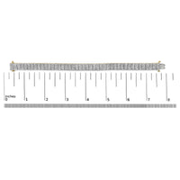 IGI Certified 14K Yellow Gold Plated Sterling Silver 10.0 Cttw Diamond 4 Row Tennis Bracelet