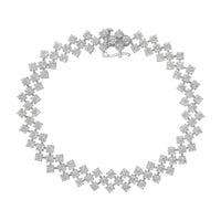 .925 Sterling Silver 1.0 cttw Miracle-Set Round Diamond 