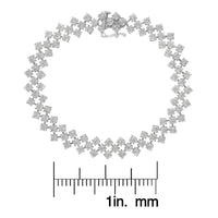 .925 Sterling Silver 1.0 cttw Miracle-Set Round Diamond 