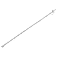 .925 Sterling Silver 1/4 Cttw Diamond Illusion-Set Miracle Plate Tennis Bracelet (I-J Color, I3 Clarity) - 7