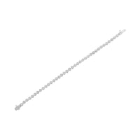 .925 Sterling Silver 1/3 Cttw Miracle-Set Diamond Heart Link Bracelet (I-J Color, I2-I3 Clarity) - 7.25