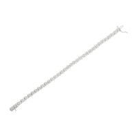 .925 Sterling Silver Diamond Floral Cluster Link Bracelet (2 3/4 cttw, I-J Color, I3 Clarity) - Size 7.25