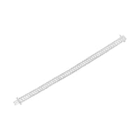 .925 Sterling Silver 3.0 Cttw Diamond Chevron 