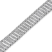 .925 Sterling Silver 5.00 Cttw Round-Cut Diamond 