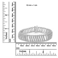 .925 Sterling Silver 5.00 Cttw Round-Cut Diamond 