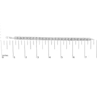 .925 Sterling Silver 1/10 Cttw Diamond Double-Link 7