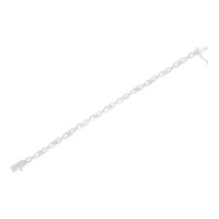 .925 Sterling Silver 1.0 Cttw Prong Set Diamond Infinity Link Bracelet (I-J Color, I2-I3 Clarity) - 7.25