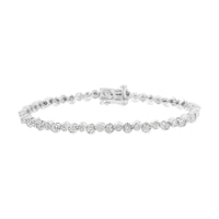 .925 Sterling Silver 1.0 cttw Miracle-Set Diamond 