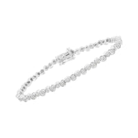 .925 Sterling Silver 1.0 cttw Miracle-Set Diamond 