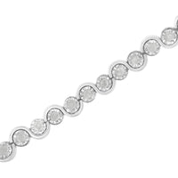 .925 Sterling Silver 1.0 cttw Miracle-Set Diamond 