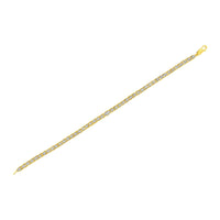 10K Yellow Gold Plated .925 Sterling Silver 1 cttw Prong-Set Diamond Pear Shape Link Bracelet (I-J Color, I1-I2 Clarity) - 7.25