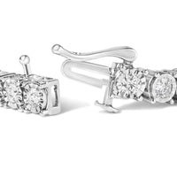 .925 Sterling Silver 3.0 Cttw Diamond Illusion-Set Miracle Plate Tennis Bracelet (I-J Color, I3 Clarity) - 7