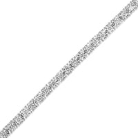 .925 Sterling Silver 3.0 Cttw Diamond Illusion-Set Miracle Plate Tennis Bracelet (I-J Color, I3 Clarity) - 7